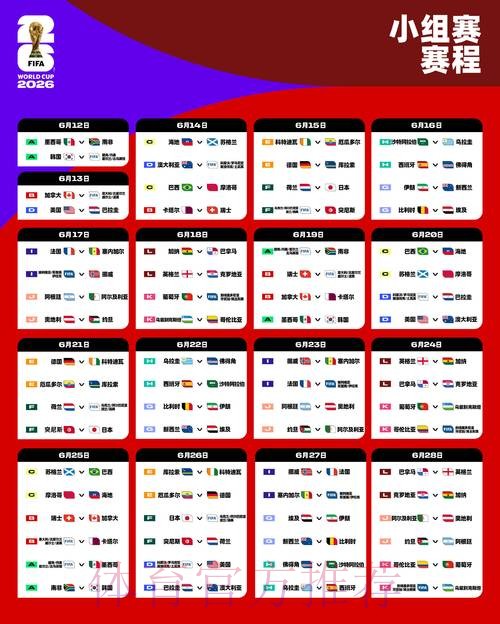 2026世界杯完整赛程实时更新全程直播免费观看